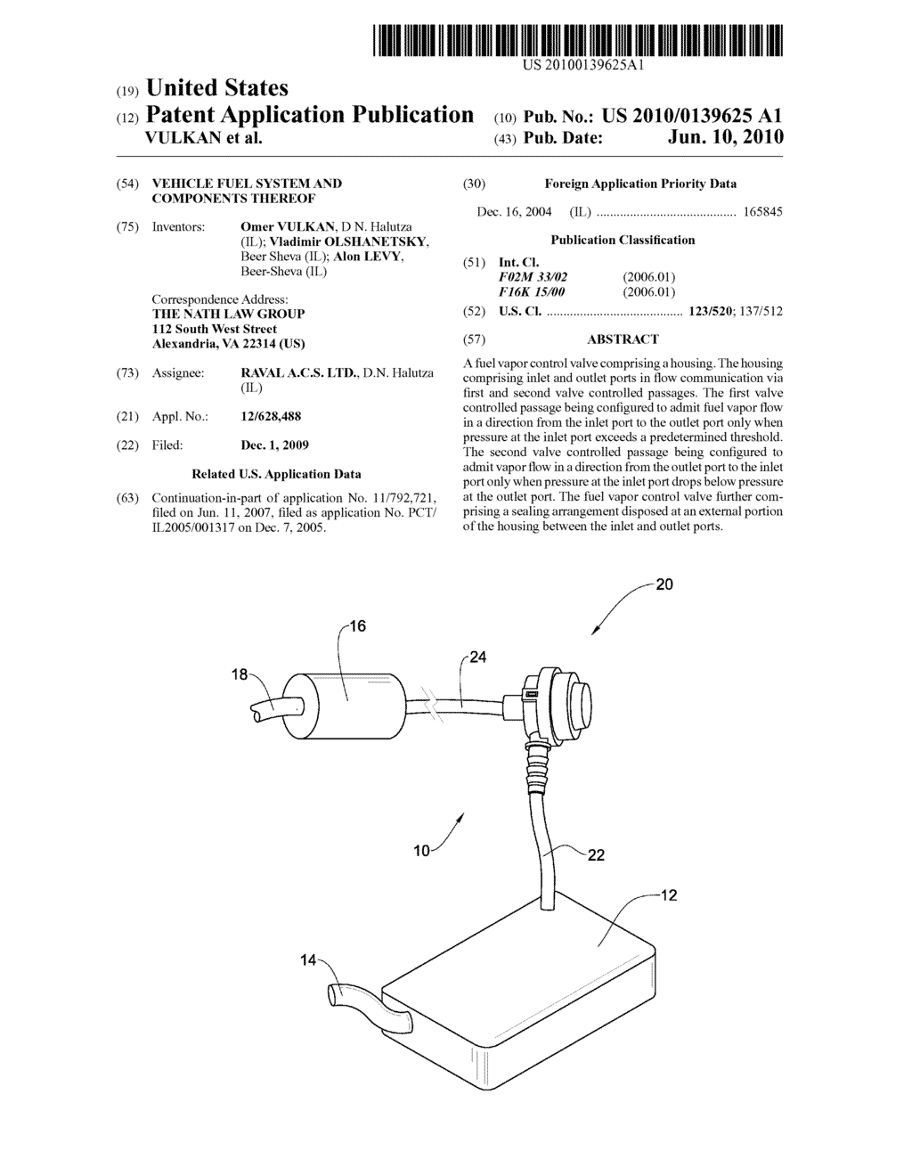 VEHICLE FUEL SYSTEM AND COMPONENTS THEREOF - diagram, schematic, and image 01