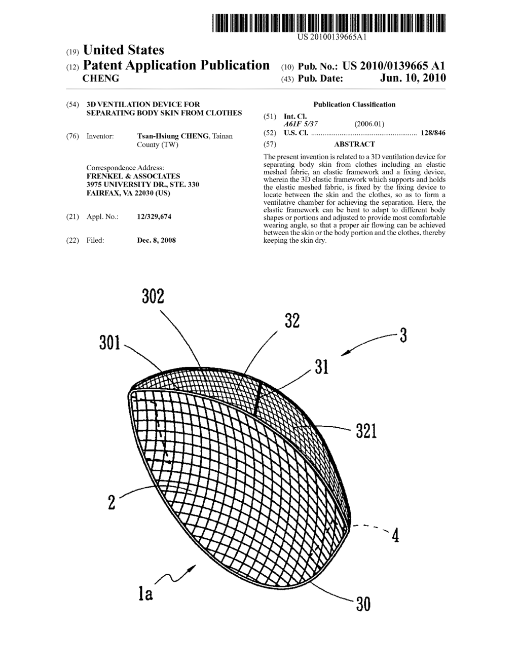 3D Ventilation Device for Separating Body Skin from Clothes - diagram, schematic, and image 01