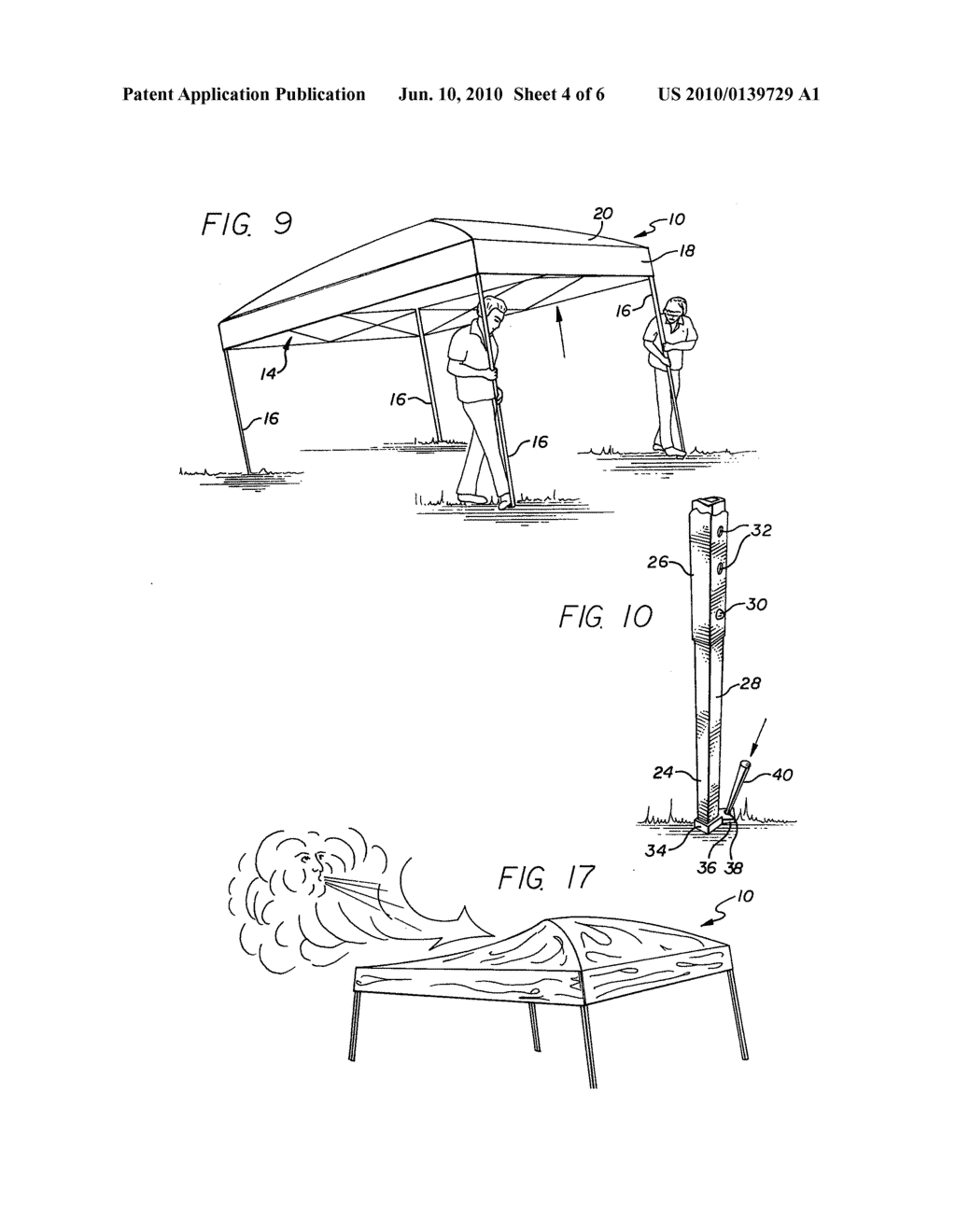 COLLAPSIBLE SHELTER WITH FLEXIBLE, COLLAPSIBLE CANOPY - diagram, schematic, and image 05