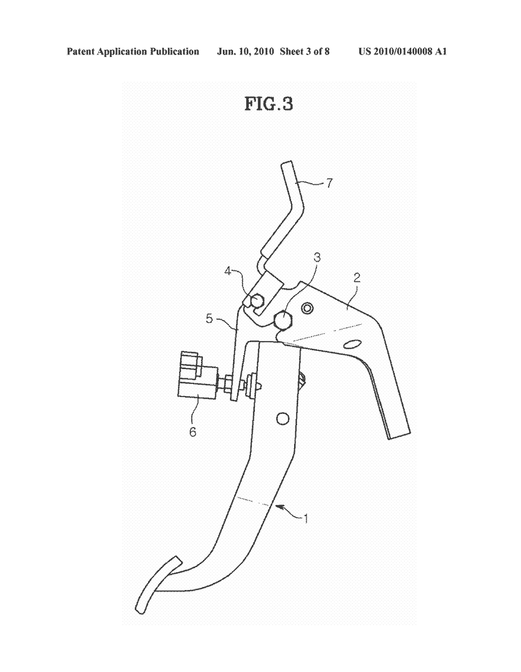 BRAKE PEDAL DEVICE WITH FUNCTION OF REDUCING COLLISION INJURY - diagram, schematic, and image 04