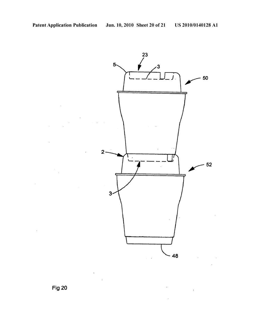 Interconnecting food container system - diagram, schematic, and image 21