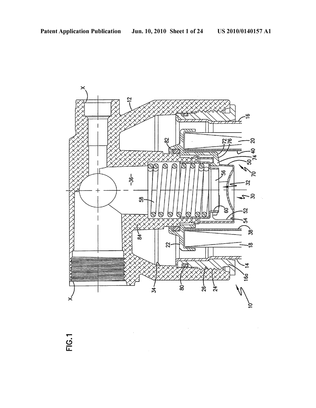 Liquid filter arrangement and methods - diagram, schematic, and image 02