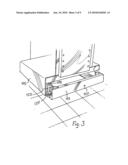 SHELVING SECTION PIVOTABLE BETWEEN A DISPLAY AND A REFILL POSITION diagram and image