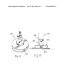 SHELVING SECTION PIVOTABLE BETWEEN A DISPLAY AND A REFILL POSITION diagram and image