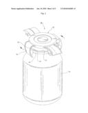 AIRTIGHT CONTAINER AND MOLD FOR PRESS-FORMING THE AIRTIGHT CONTAINER diagram and image