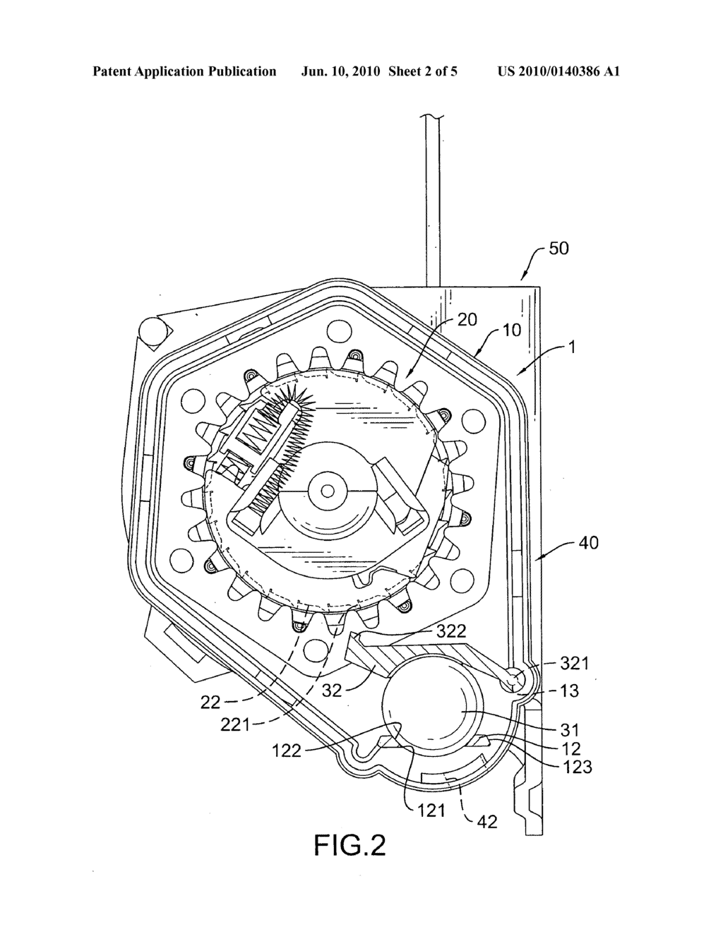 Locking mechanism for a seat belt - diagram, schematic, and image 03