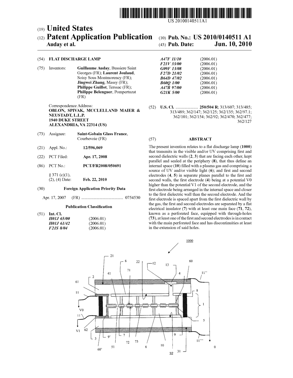 FLAT DISCHARGE LAMP - diagram, schematic, and image 01