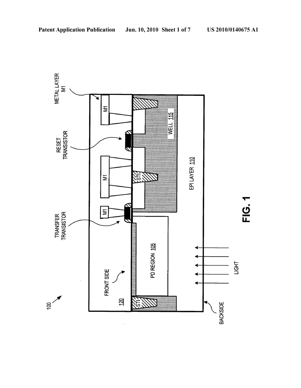 CMOS IMAGE SENSOR WITH IMPROVED BACKSIDE SURFACE TREATMENT - diagram, schematic, and image 02