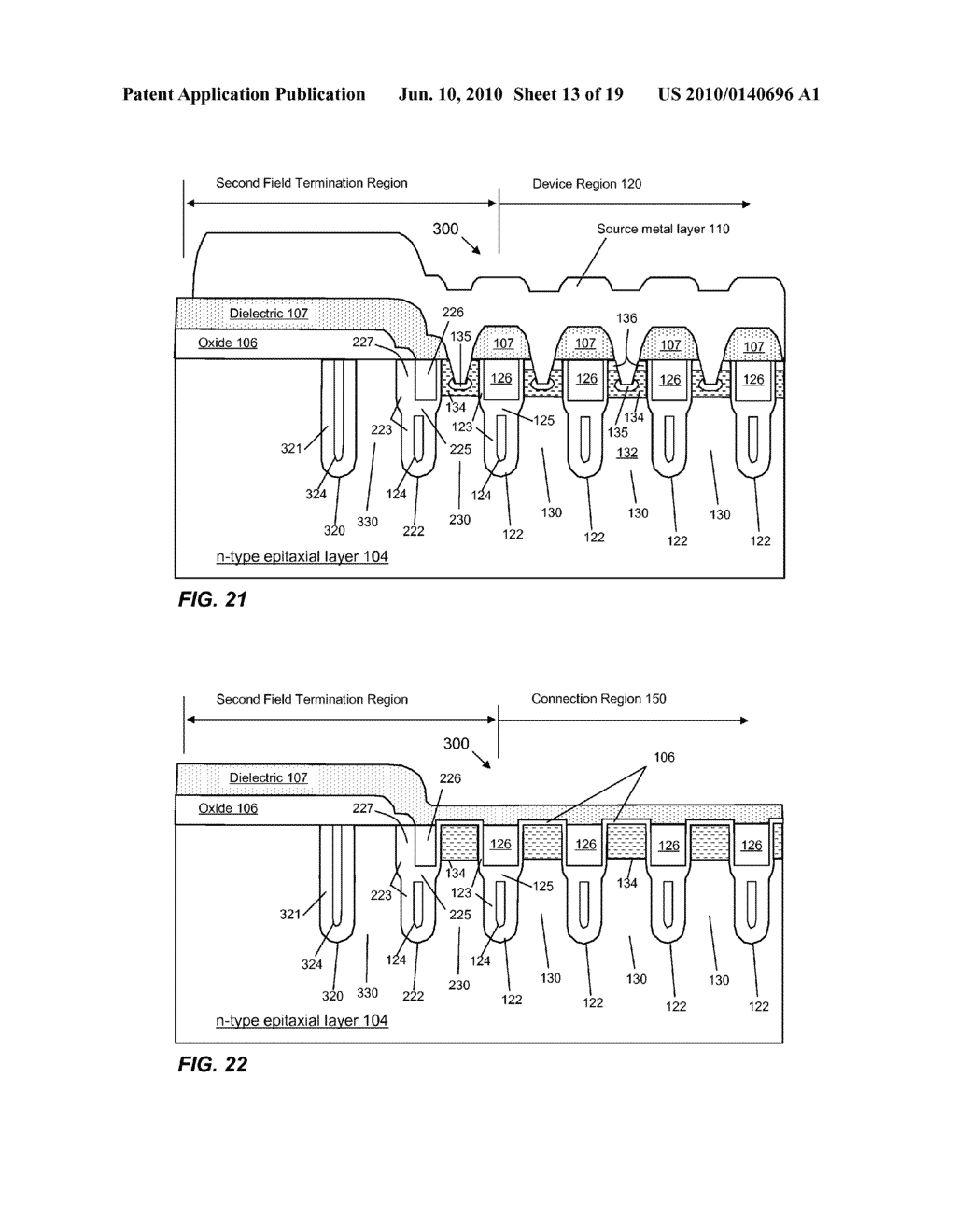 Trench-Based Power Semiconductor Devices With Increased Breakdown Voltage Characteristics - diagram, schematic, and image 14