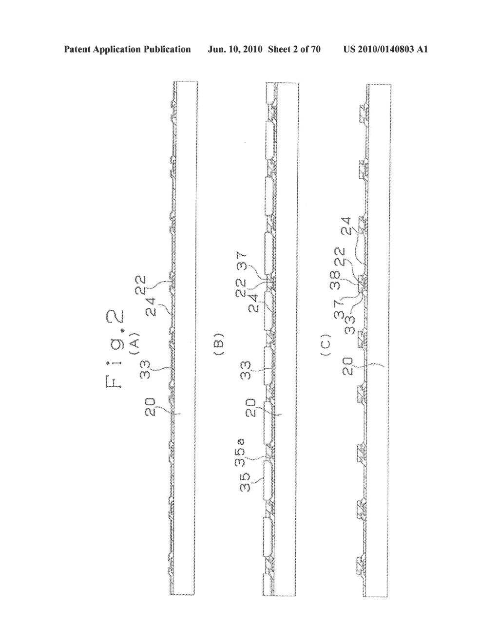 SEMICONDUCTOR ELEMENT, METHOD OF MANUFACTURING SEMICONDUCTOR ELEMENT, MULTI-LAYER PRINTED CIRCUIT BOARD, AND METHOD OF MANUFACTURING MULTI-LAYER PRINTED CIRCUIT BOARD - diagram, schematic, and image 03
