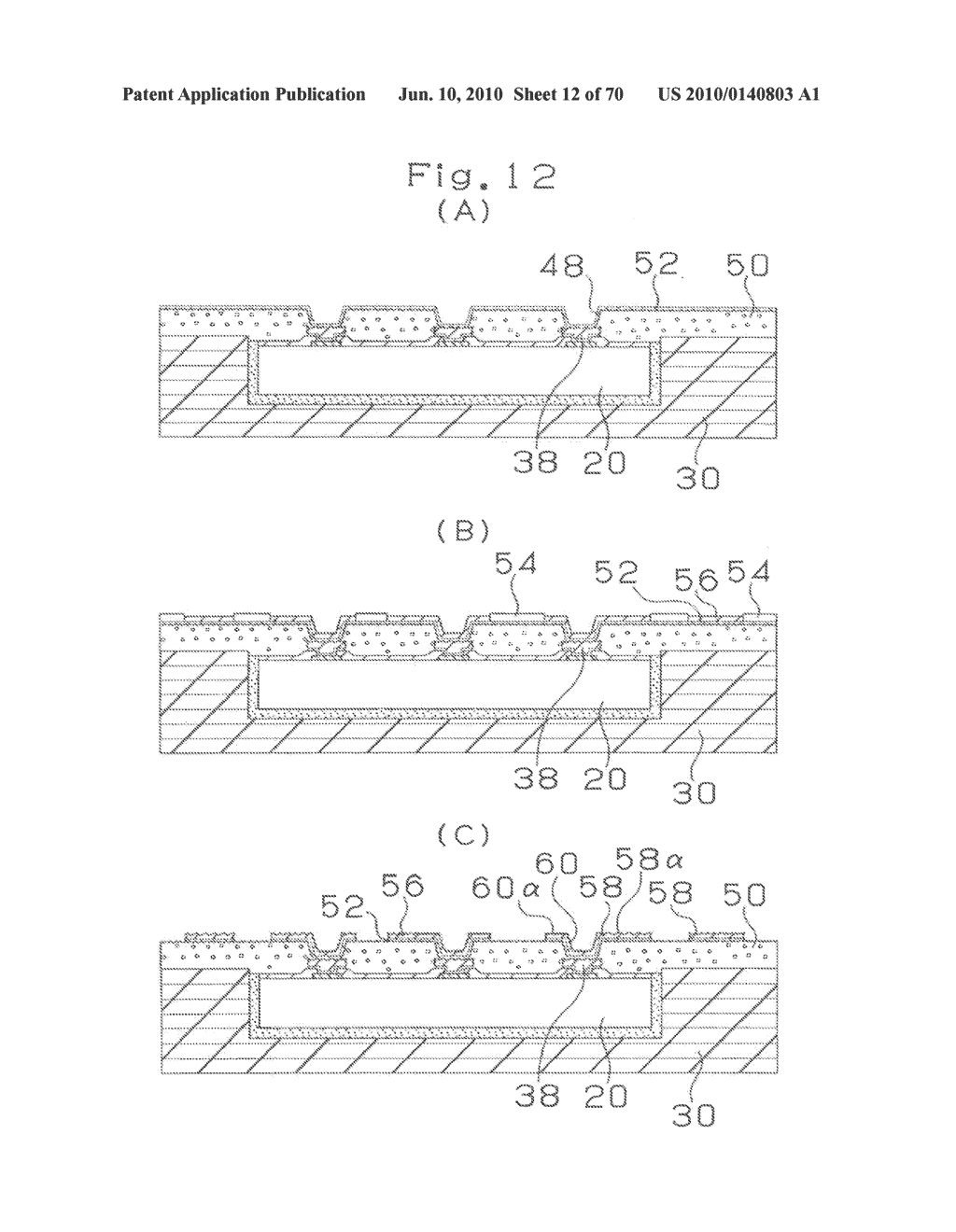 SEMICONDUCTOR ELEMENT, METHOD OF MANUFACTURING SEMICONDUCTOR ELEMENT, MULTI-LAYER PRINTED CIRCUIT BOARD, AND METHOD OF MANUFACTURING MULTI-LAYER PRINTED CIRCUIT BOARD - diagram, schematic, and image 13