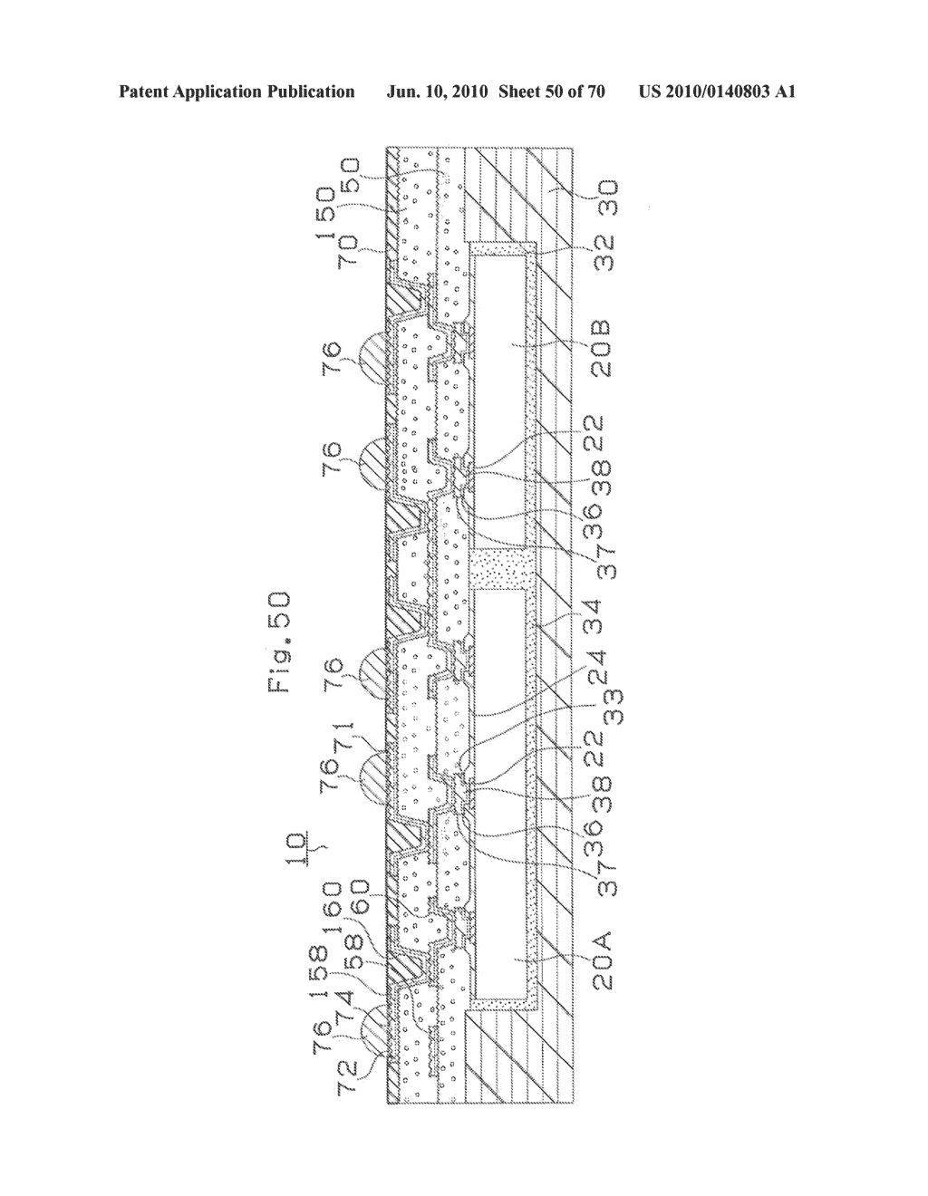 SEMICONDUCTOR ELEMENT, METHOD OF MANUFACTURING SEMICONDUCTOR ELEMENT, MULTI-LAYER PRINTED CIRCUIT BOARD, AND METHOD OF MANUFACTURING MULTI-LAYER PRINTED CIRCUIT BOARD - diagram, schematic, and image 51