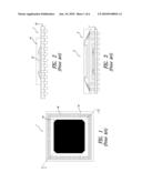 CHIP PACKAGE WITH COPLANARITY CONTROLLING FEATURE diagram and image