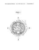 Fluid-filled cylindrical vibration-damping device diagram and image