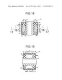 Fluid-filled cylindrical vibration-damping device diagram and image