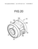 Fluid-filled cylindrical vibration-damping device diagram and image