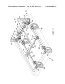 Foldable wheel seat diagram and image