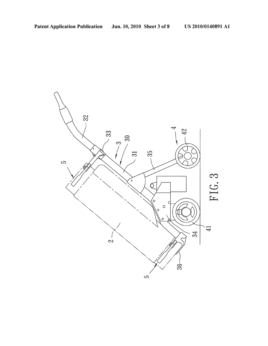 GOLF BAG CART - diagram, schematic, and image 04