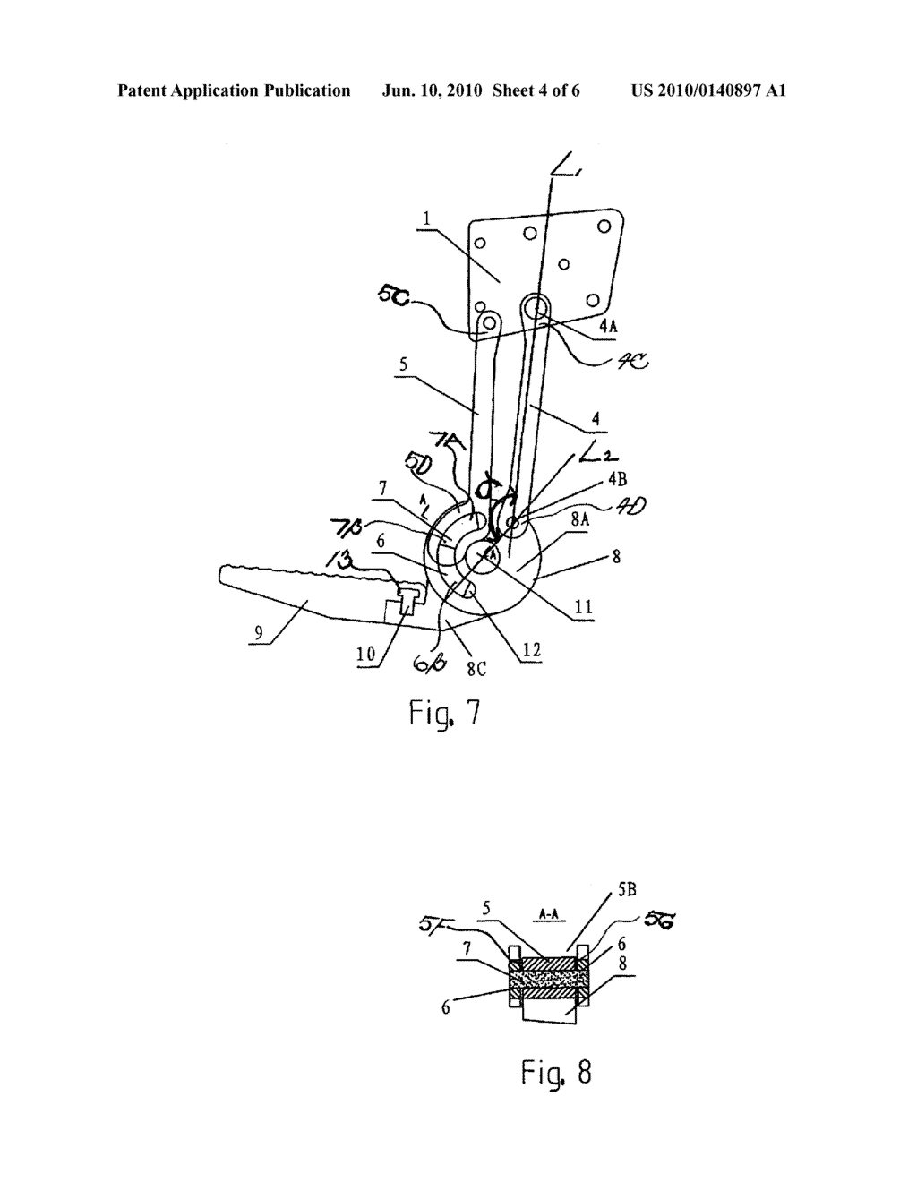 EXTENDING AND RETRACTING DEVICE FOR VEHICLE STEP - diagram, schematic, and image 05