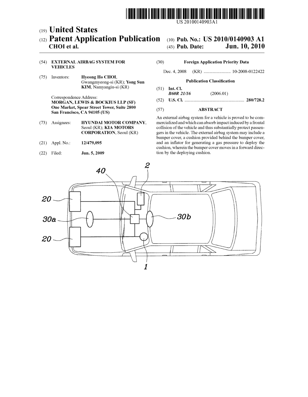 External Airbag System for Vehicles - diagram, schematic, and image 01