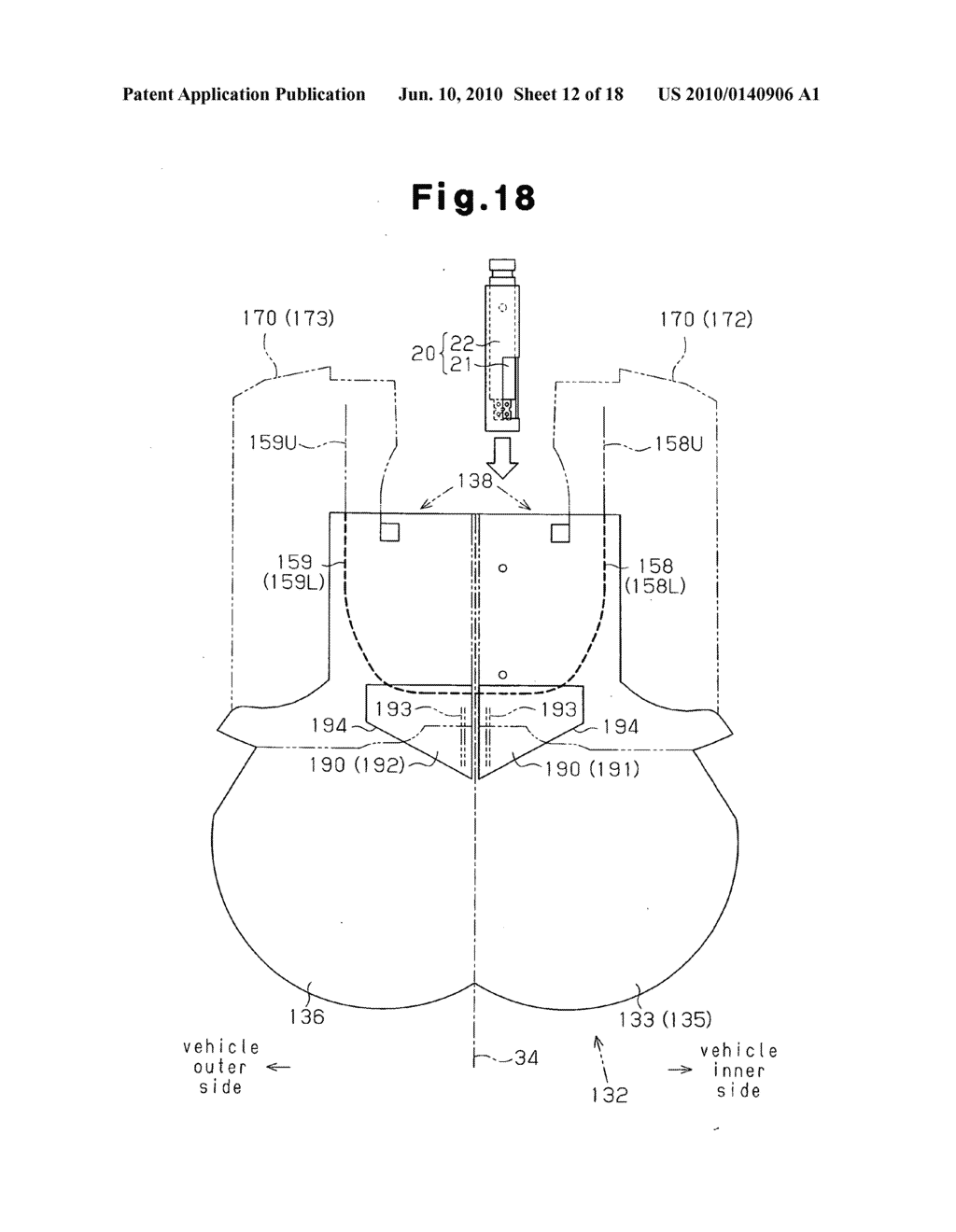 Airbag apparatus - diagram, schematic, and image 13