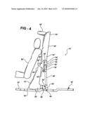 Stand Up Seat Assembly with Retractable Rear Leg diagram and image