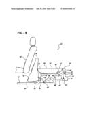 Stand Up Seat Assembly with Retractable Rear Leg diagram and image