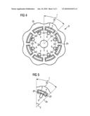 Permanent Magnet Rotor With Projections For Fixing The Permanent Magnets Of The Rotor Packet diagram and image