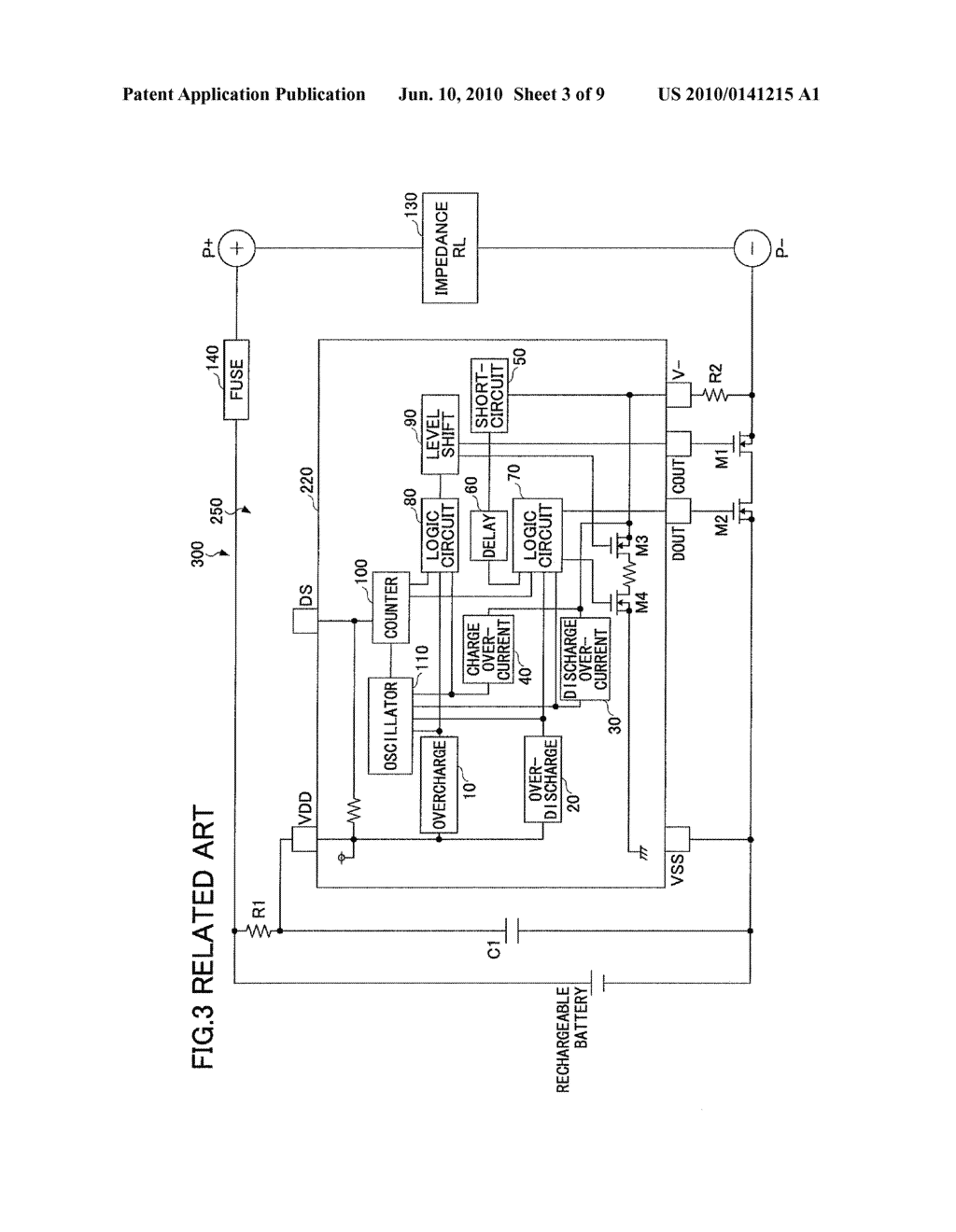 RECHARGEABLE BATTERY PROTECTION INTEGRATED CIRCUIT DEVICE, RECHARGEABLE BATTERY PROTECTION MODULE USING THE RECHARGEABLE BATTERY PROTECTION INTEGRATED CIRCUIT DEVICE, AND BATTERY PACK - diagram, schematic, and image 04