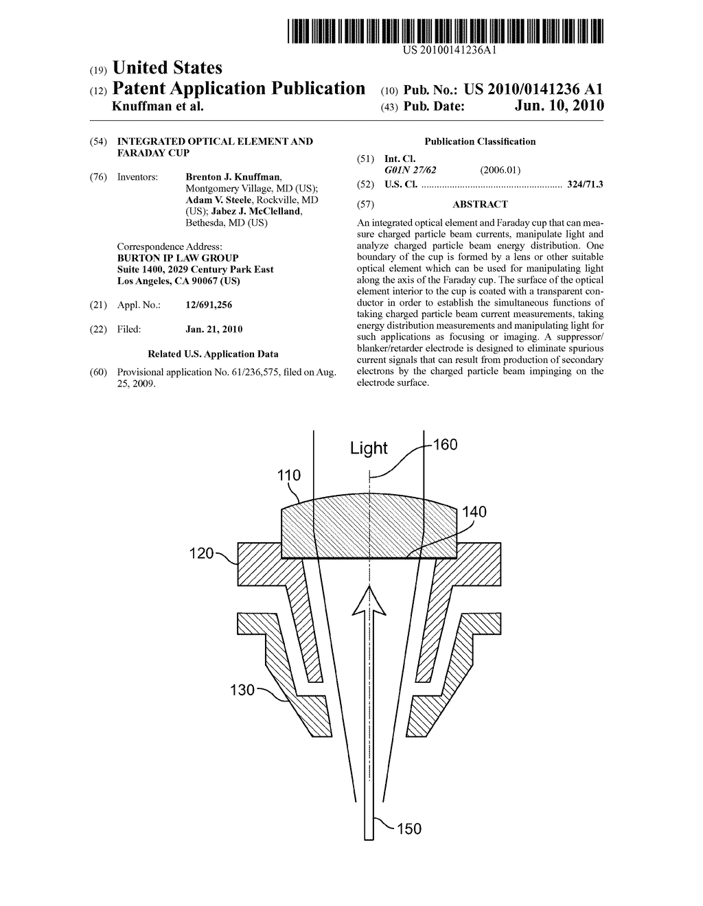 Integrated Optical Element and Faraday Cup - diagram, schematic, and image 01