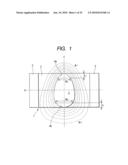 FERRITE CORE AND TRANSFORMER USING THE SAME diagram and image