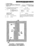 Transformer with signal immunity to external magnetic fields diagram and image