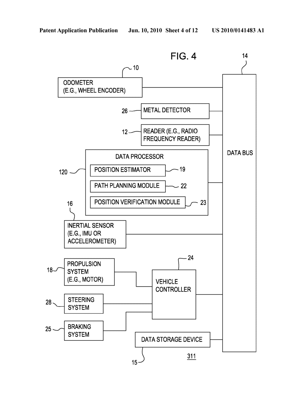 METHOD AND SYSTEM FOR DETERMINING A POSITION OF A VEHICLE - diagram, schematic, and image 05