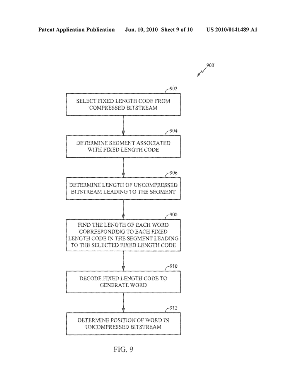 FAST PARSING OF VARIABLE-TO-FIXED-LENGTH CODES - diagram, schematic, and image 10