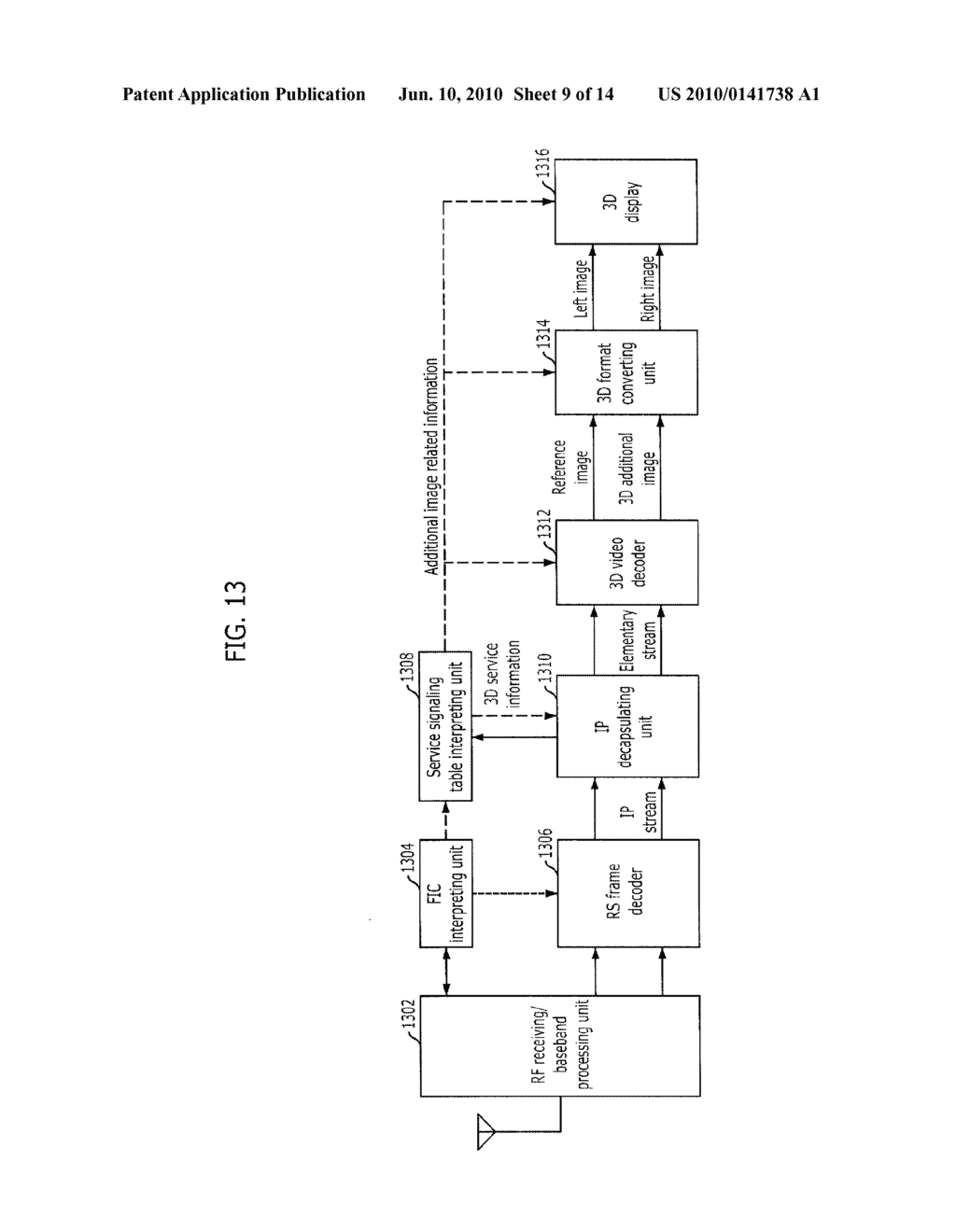 METHOD AND SYSTEM FOR TRANSMITTING/RECEIVING 3-DIMENSIONAL BROADCASTING SERVICE - diagram, schematic, and image 10