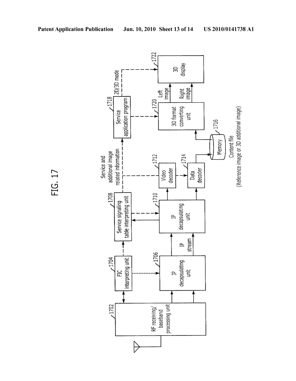 METHOD AND SYSTEM FOR TRANSMITTING/RECEIVING 3-DIMENSIONAL BROADCASTING SERVICE - diagram, schematic, and image 14