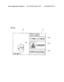 PROGRAM AND INFORMATION PROCESSING DEVICE ALLOWING STORAGE OF INFORMATION FOR IDENTIFYING USER diagram and image