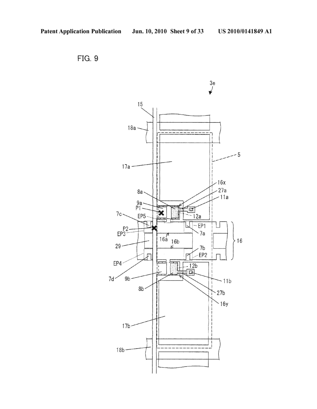 ACTIVE MATRIX SUBSTRATE, LIQUID CRYSTAL PANEL, LIQUID CRYSTAL DISPLAY UNIT, LIQUID CRYSTAL DISPLAY DEVICE, TELEVISION RECEIVER, ACTIVE MATRIX SUBSTRATE MANUFACTURING METHOD, AND LIQUID CRYSTAL PANEL MANUFACTURING METHOD - diagram, schematic, and image 10