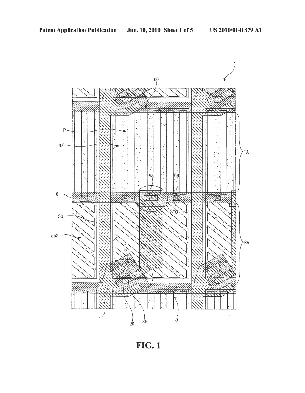 ARRAY SUBSTRATE FOR TRANSFLECTIVE LIQUID CRYSTAL DISPLAY DEVICE AND METHOD OF FABRICATING THE SAME - diagram, schematic, and image 02