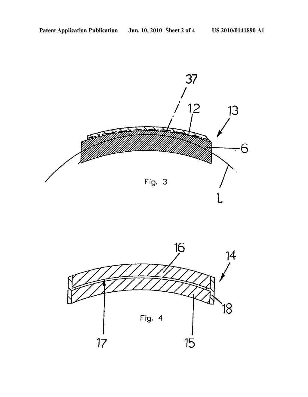 METHOD FOR MANUFACTURING AN OPTICAL ELEMENT MADE OF THERMOSETTING PLASTIC MATERIAL FOR USE IN EYE-PROTECTING DEVICES AND OPTICAL ELEMENT THUS OBTAINED - diagram, schematic, and image 03