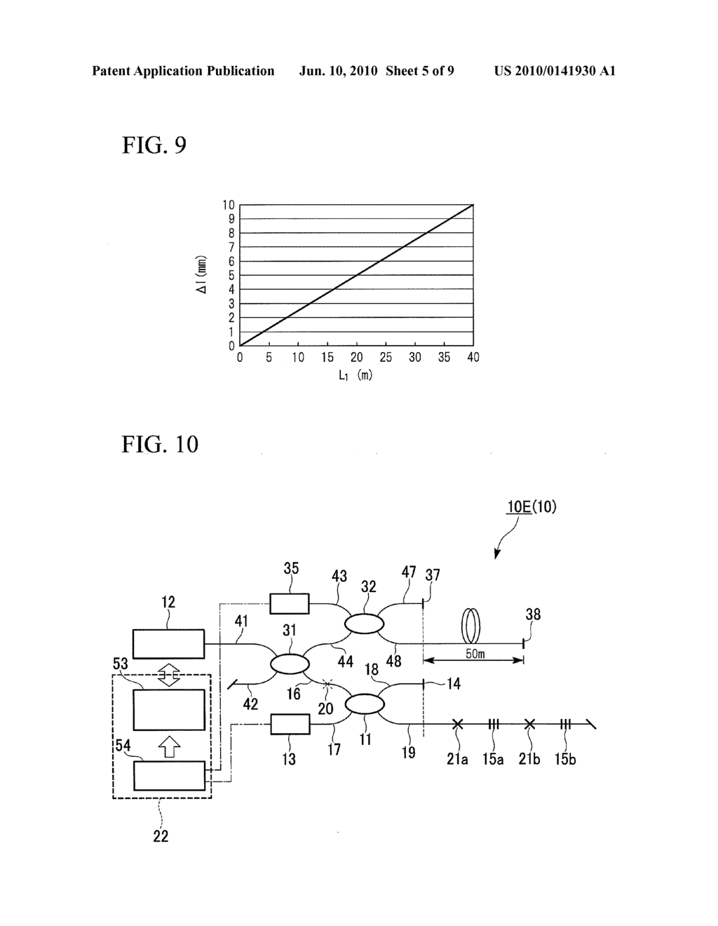 PHYSICAL QUANTITY MEASURING APPARATUS UTILIZING OPTICAL FREQUENCY DOMAIN REFLECTOMETRY, AND METHOD FOR SIMULTANEOUS MEASUREMENT OF TEMPERATURE AND STRAIN USING THE APPARATUS - diagram, schematic, and image 06