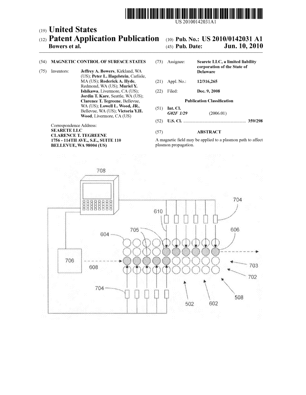 MAGNETIC CONTROL OF SURFACE STATES - diagram, schematic, and image 01