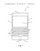 Elastomeric Back with Rails for Mobile Device diagram and image