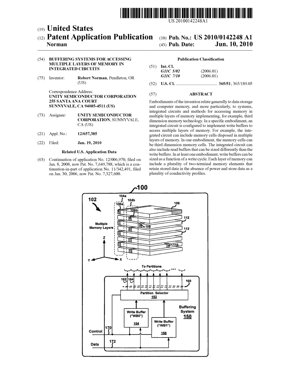 Buffering systems for accessing multiple layers of memory in integrated circuits - diagram, schematic, and image 01