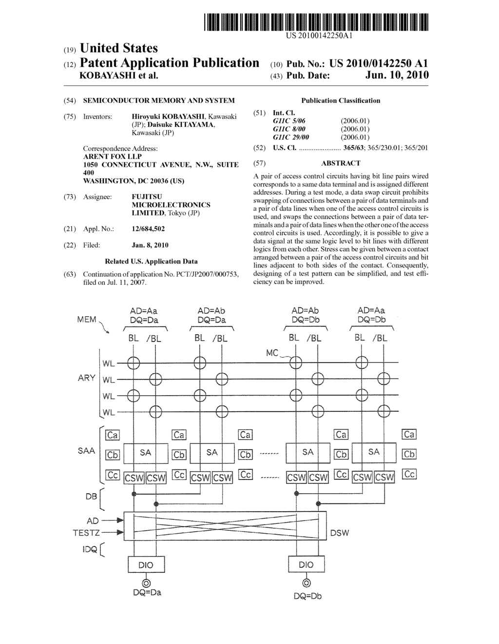 SEMICONDUCTOR MEMORY AND SYSTEM - diagram, schematic, and image 01