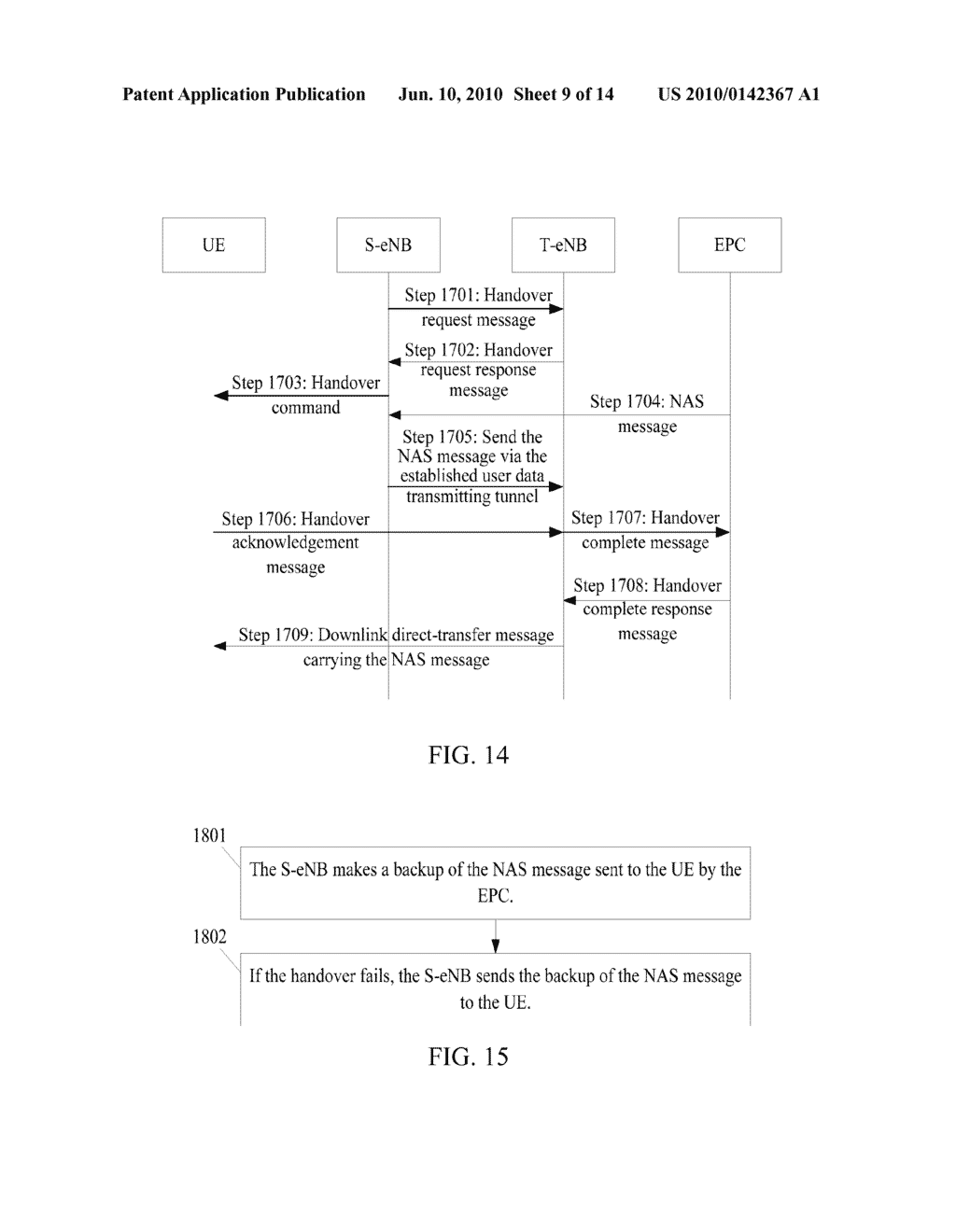 METHOD AND APPARATUS FOR NON-ACCESS STRATUM MESSAGE PROCESSING DURING HANDOVER IN EVOLVED NETWORK - diagram, schematic, and image 10