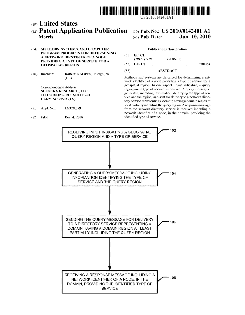 Methods, Systems, And Computer Program Products For Determining A Network Identifier Of A Node Providing A Type Of Service For A Geospatial Region - diagram, schematic, and image 01