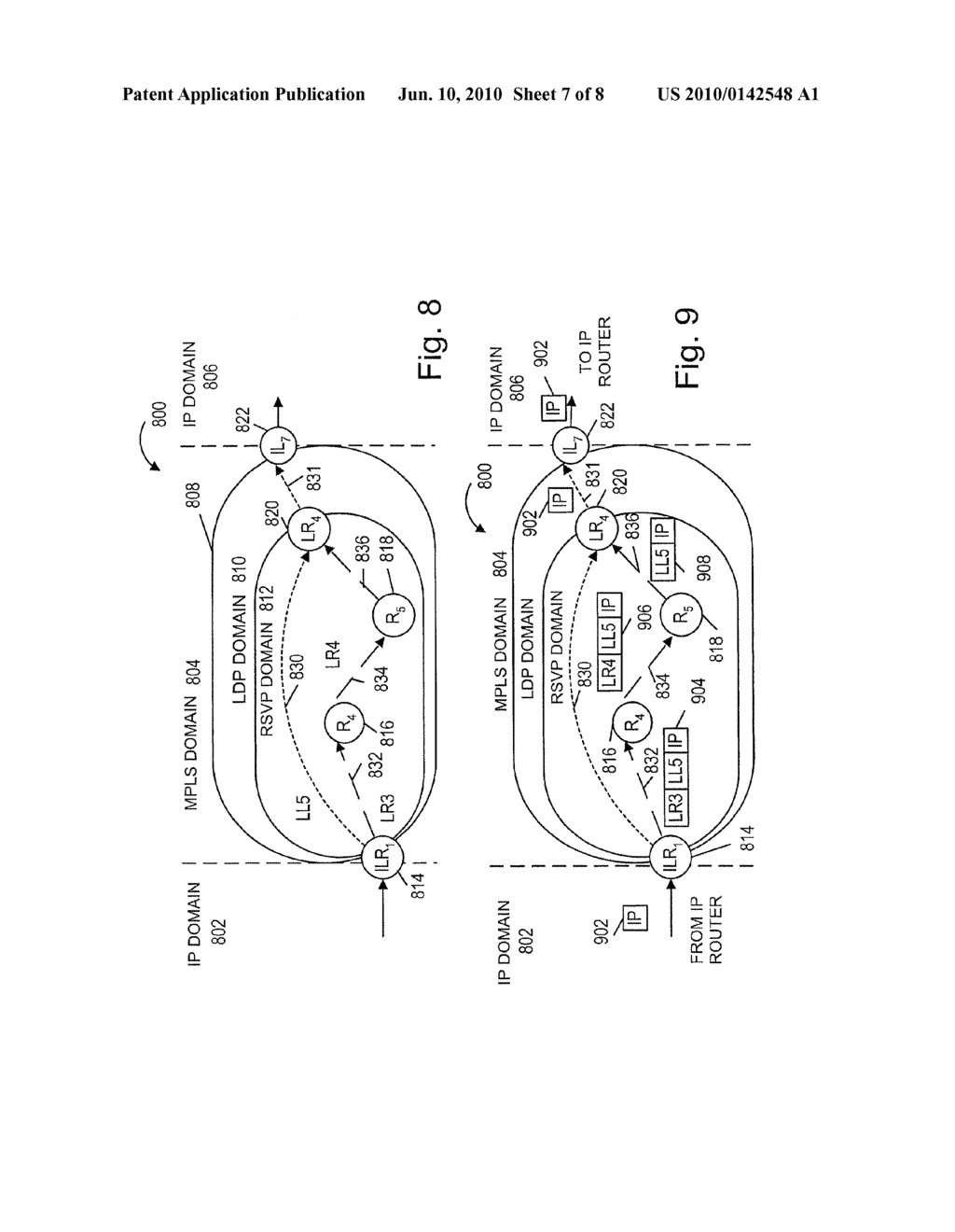 METHODS AND APPARATUS FOR USING BOTH LDP AND RSVP IN A COMMUNICATIONS SYSTEM - diagram, schematic, and image 08