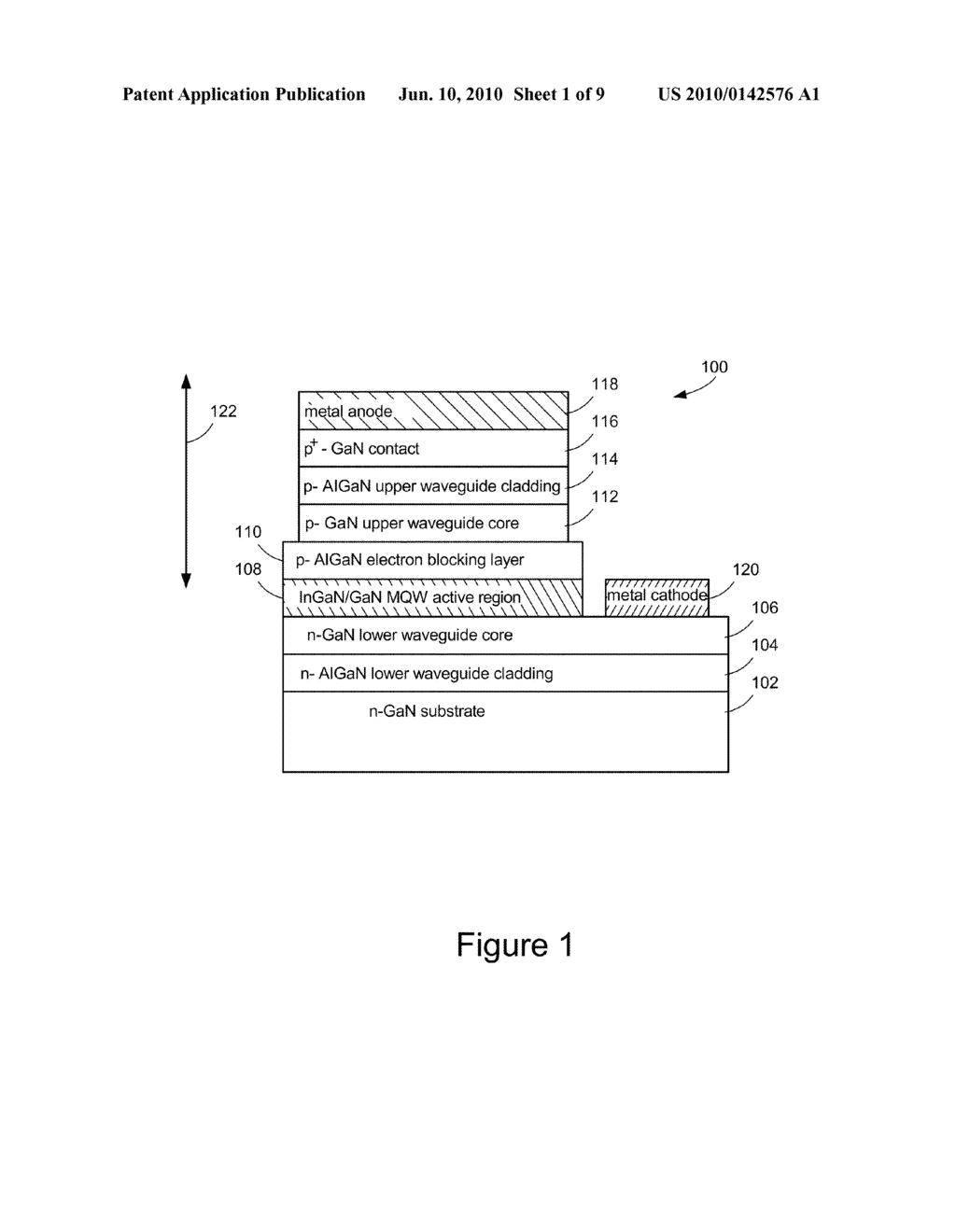 (Al,Ga,In)N DIODE LASER FABRICATED AT REDUCED TEMPERATURE - diagram, schematic, and image 02