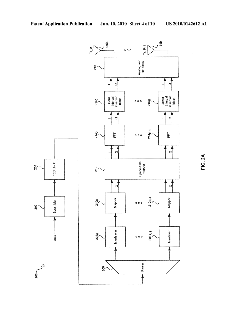 METHOD AND SYSTEM FOR INCREASING DATA RATE IN A MOBILE TERMINAL USING SPATIAL MULTIPLEXING FOR DVB-H COMMUNICATION - diagram, schematic, and image 05